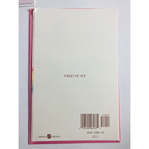 3 Vintage HALLMARK AMERICAN GREETINGS Mother's Day CARDS FORGET ME NOT Friend - Picture 8 of 12